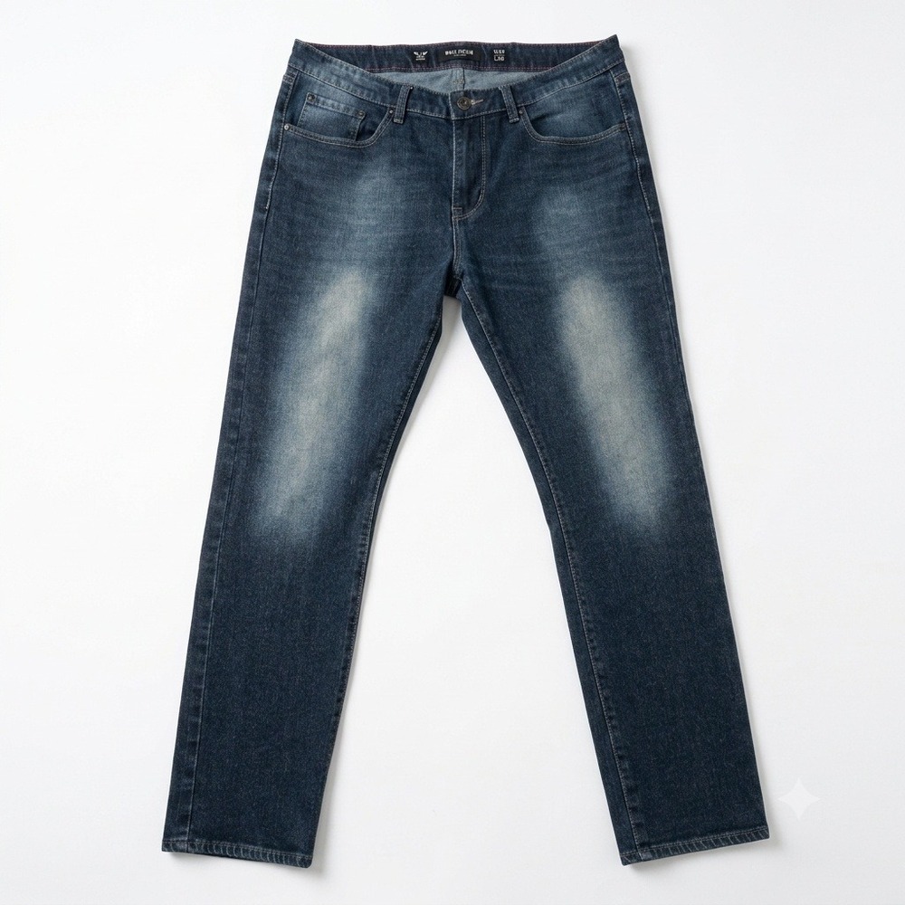 MBX‎ Denim Los Angeles Mens Jeans Size 36x30 Dark Wash Stretch Faded